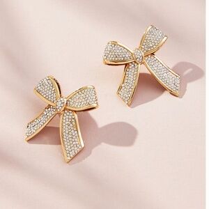 NWT bauble bar anthro bow post earrings